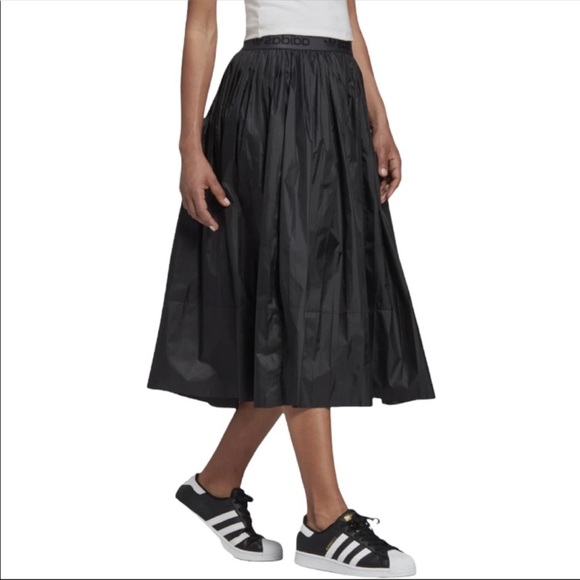 adidas Dresses & Skirts - Adidas Originals Pleated Ripstop Skirt In Black